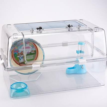 宠物笼子仓鼠笼60全透明套餐笼百搭经典款观赏笼厂家透气设计