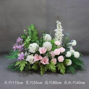 饰大款 森系婚庆婚礼装 地排花艺角花挂花盆花绢花路引花排花球道具
