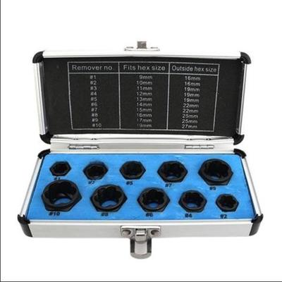 组合五金工具11pcs套装破损六角螺丝取出器 螺栓螺帽螺母取出器