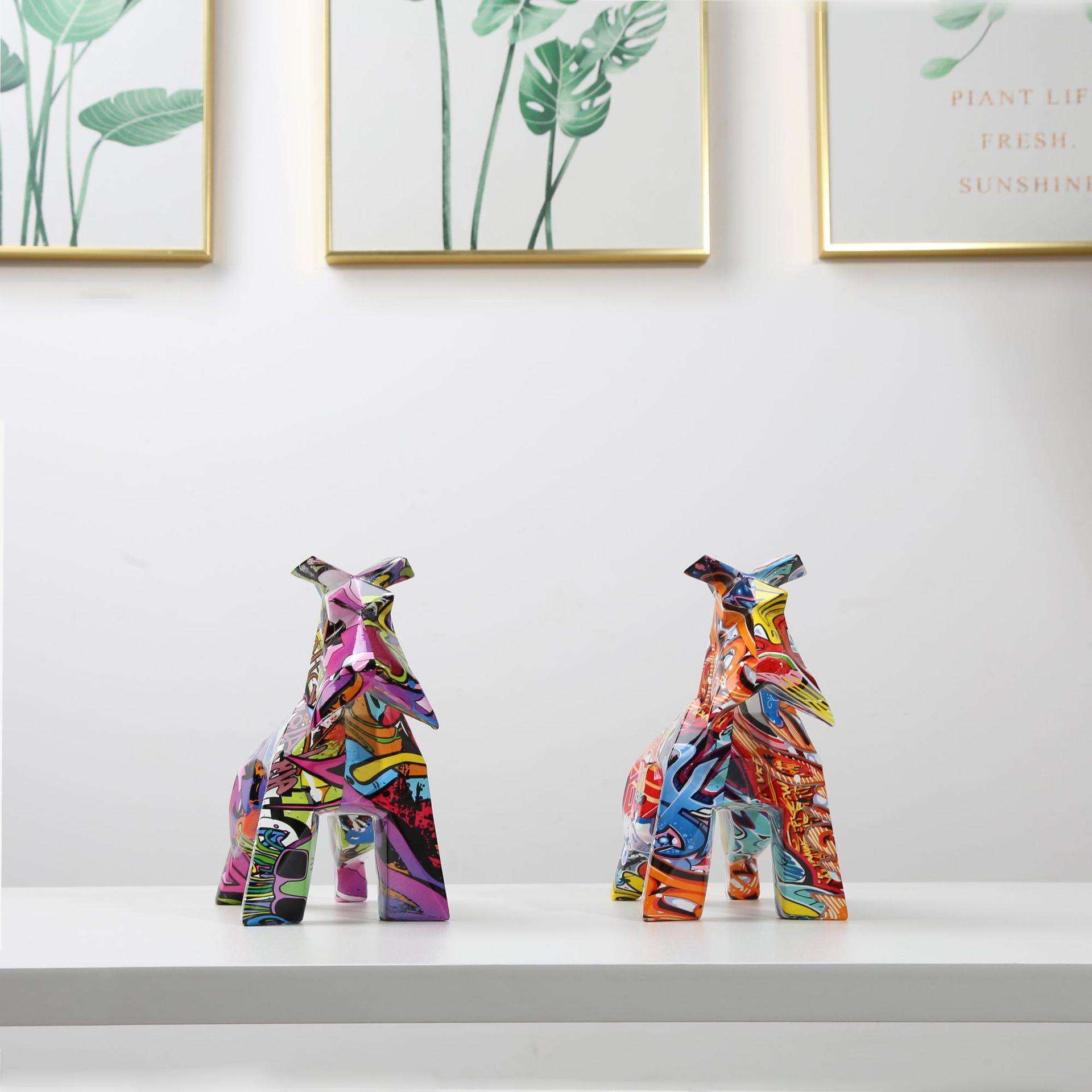 客厅桌面玄关树脂工艺品轻奢摆件雪纳瑞动物家居软装装饰品小摆件