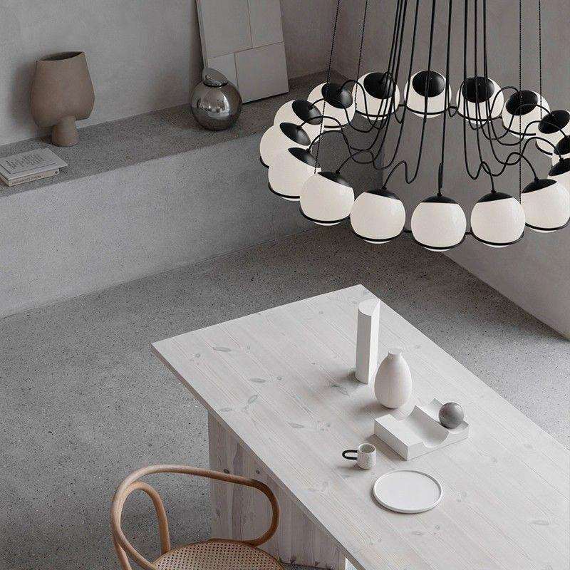 现代简约玻璃球吊灯分子魔豆展厅客厅餐厅卧室北欧设计师个性吊灯