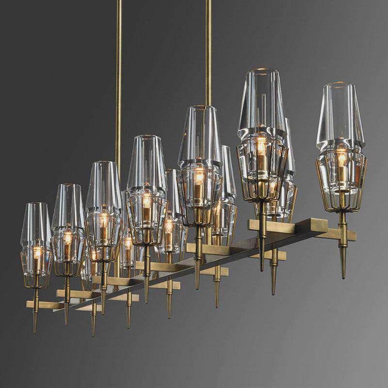 后现代轻奢简约餐厅吊灯美式复古别墅吧台设计师大气客厅北欧吊灯