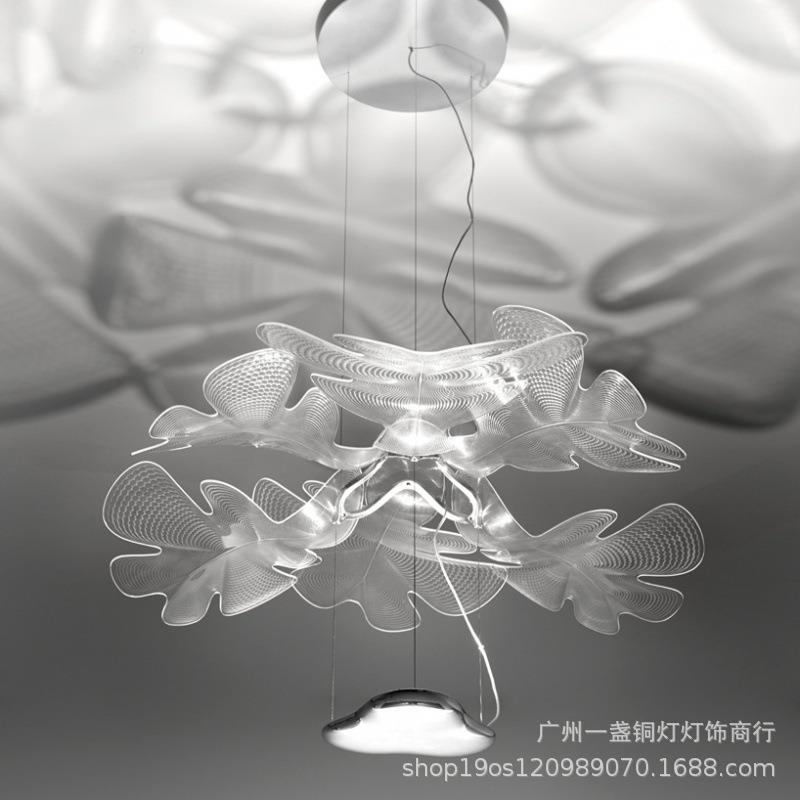 意大利设计师客厅主卧室灯创意酒店别墅样板房间餐厅艺术花瓣吊灯