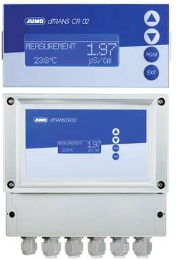 用于电导率的紧凑型多通道变送器和控制器 JUMO dTRANS CR 02