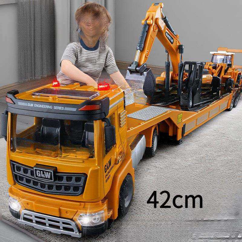 超大号合金拖车玩具儿童工程车汽车运输车套装男孩平板模型超长大,农机/农具/农膜,播种栽苗器/地膜机,淘宝优惠券,粉丝福利购,淘宝优惠卷