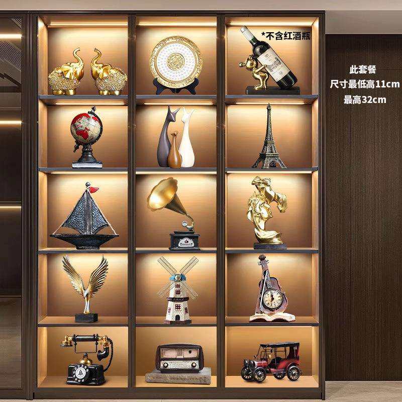 套装组合2025款上档次客厅装饰品摆件酒柜电视柜高级感工艺品