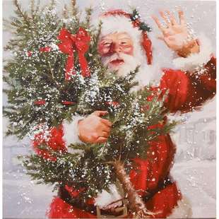 圣诞节麋鹿装饰画 现代客厅大幅北欧风背景画 样板间装修挂画