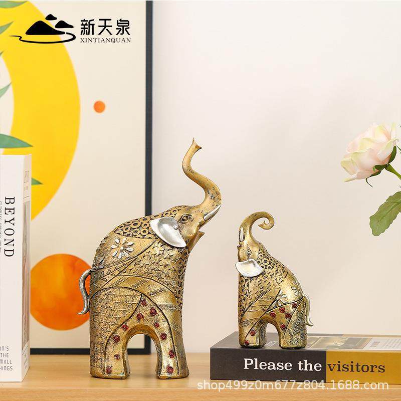 招财母子象摆件一对酒店前台欧式轻奢家居饰品玄关风水展示柜摆设,农机/农具/农膜,播种栽苗器/地膜机,淘宝优惠券,粉丝福利购,淘宝优惠卷