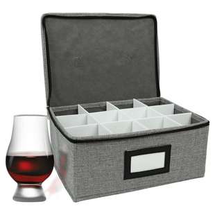 亚马逊威士忌酒杯储物盒酒杯储物箱 Whiskey glass storage box