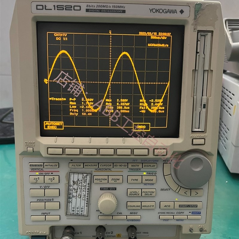 横河DL1520 2通q道 150Mhz示波器输入电压110 V机器