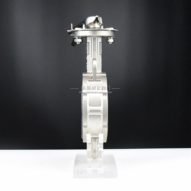 手柄对夹式不c锈钢蝶阀D71X5-10P/D71X5-16P DN25 DN32 DN40~DN30