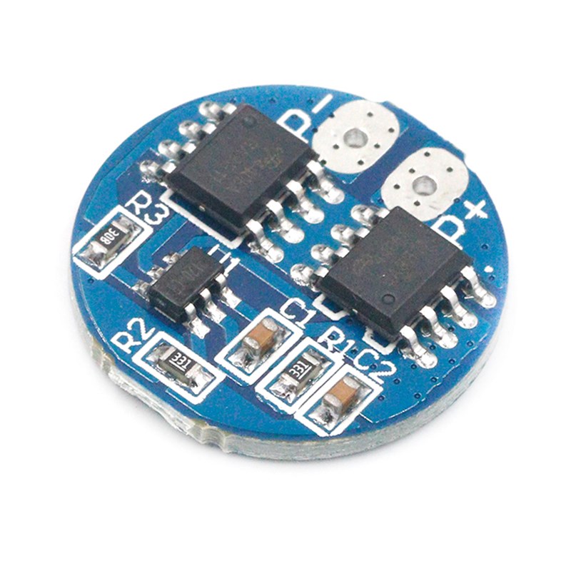 2串8.4V锂电池保护板 圆形7.4V过充过放保护 5A工作电流 7A限流