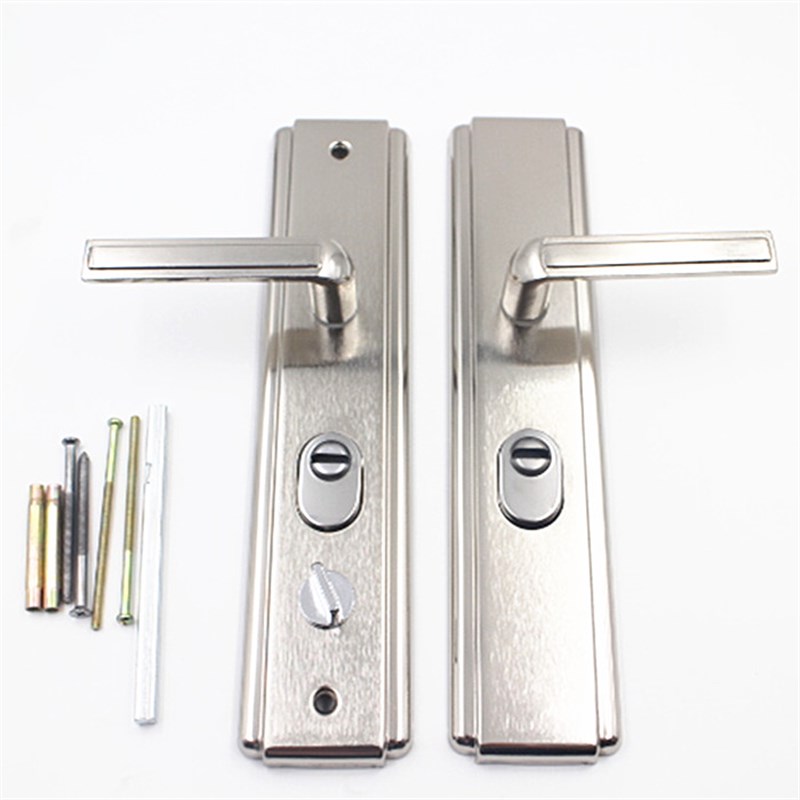 通用型防盗门f把手门锁拉手 把手配件 实心加厚手柄进户门大门拉