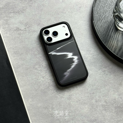 「墨海浮银」壳语堂适用苹果iphone17Promax手机壳17Pro/16pro/15rpo/14pro/13鎏金磨砂高级感小众手机壳