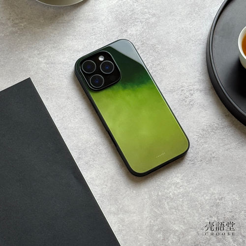 「暮山春绿」壳语堂新中式适用苹果iphone16Promax手机壳14Pro/13pro防滑华为安卓全包玻璃高级感小众手机壳