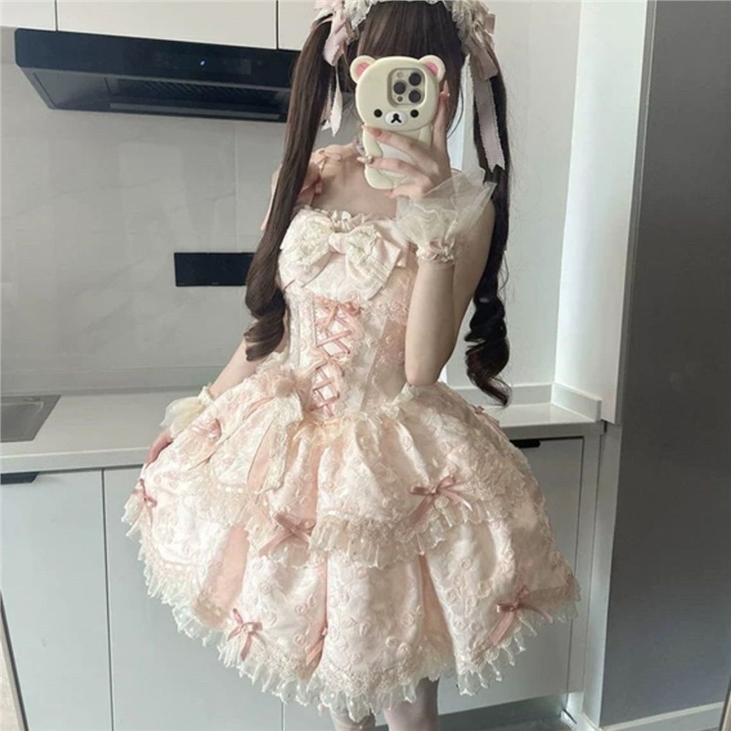 梦幻芭蕾公主Lolita繁花序曲日常lolita洋装生日洛丽塔连衣裙童话