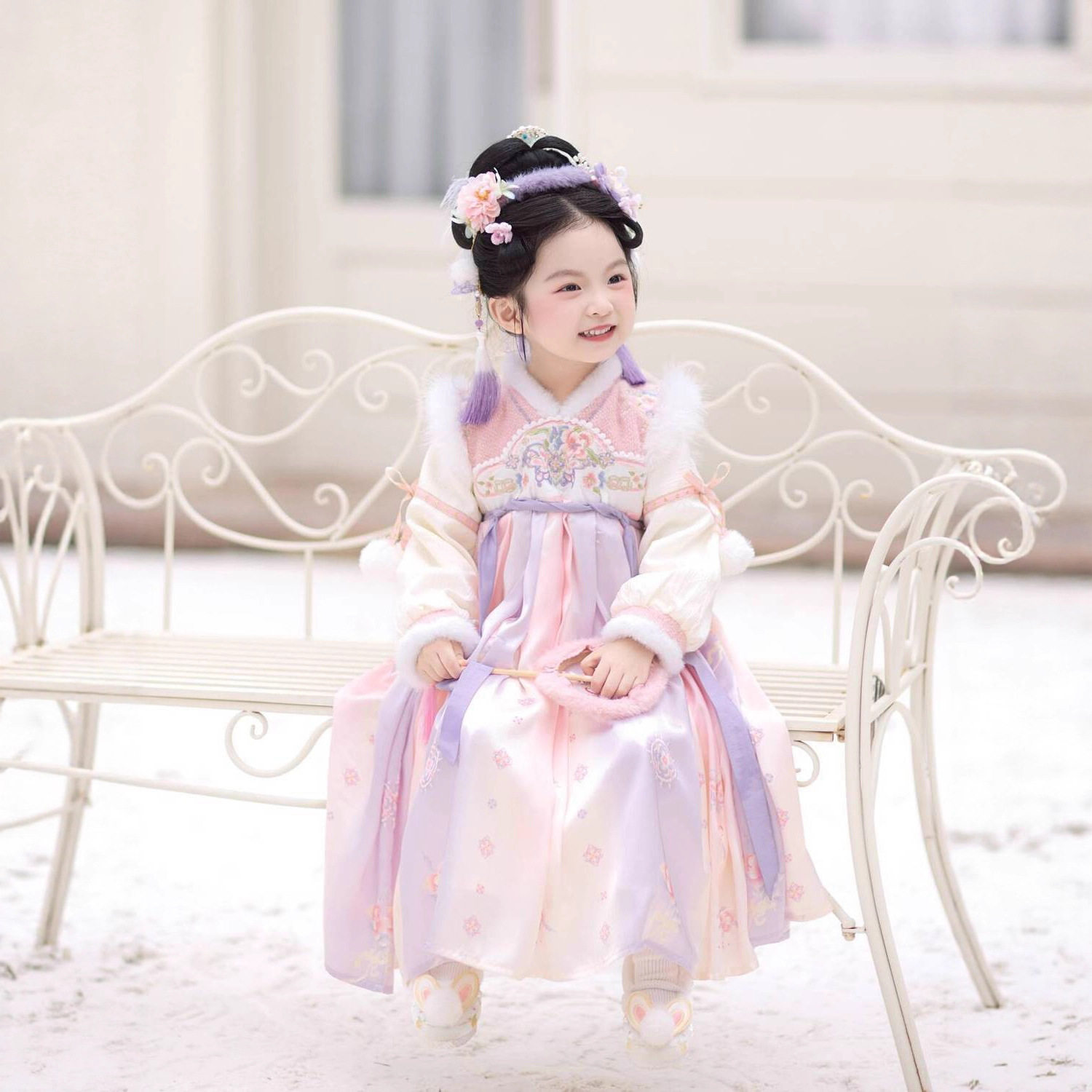 2026新款汉服女童连衣裙中国风古风汉服刺绣加绒加厚女宝宝拜年服,童装/婴儿装/亲子装,汉服,淘宝优惠券,粉丝福利购,淘宝优惠卷