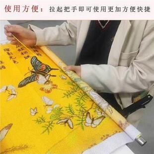 十字绣桌边夹免打孔桌夹式配件桌面延伸置物架可折叠托架键盘支架