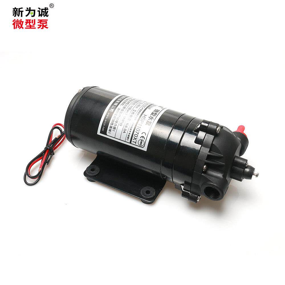 新为诚隔膜泵12v微型高压水泵24v自吸泵压力泵HSP11070XT循环泵