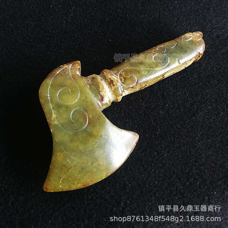 古玉吊坠 岫玉老玉仿古玉器摆件 杂件把玩件地摊玉器模式