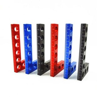 角尺度定位固定具高度板拼尺夹工具铝合金量直器木工0块9夹具直角