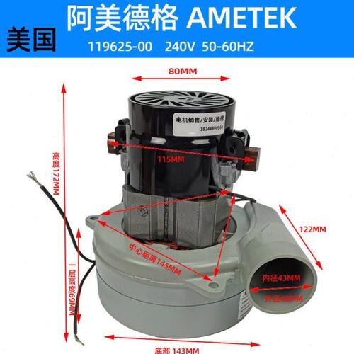 电机洗地车阿格T25抽洗196美AM0嘴马达德抽水K1带0马达抽水E-E