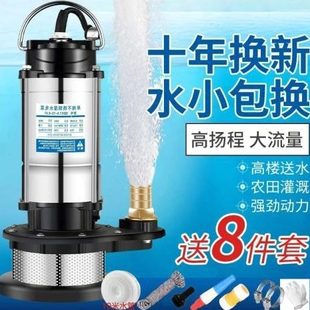 家用高扬程型不锈钢德国进口潜水泵用大功率水泵220农用污水泵耐v