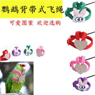 超轻鹦鹉放飞背带绳牡丹玄凤小太阳外出放飞遛鸟背带绳牡遛鸟工具