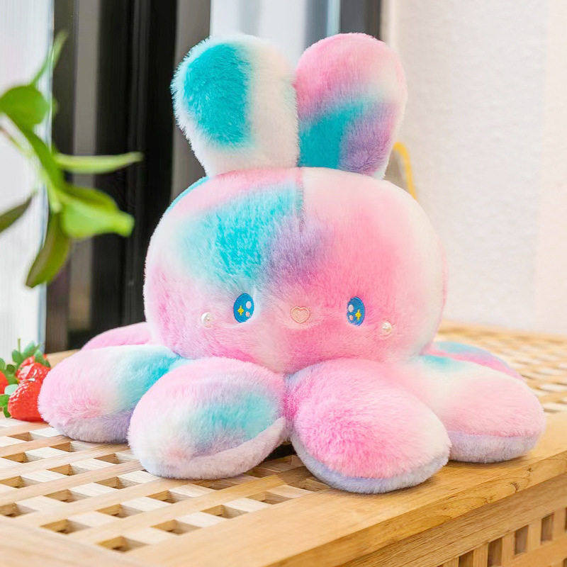 翻转章鱼娃娃 翻面章鱼 八爪鱼毛绒玩具 双面翻转玩偶 可逆章鱼,玩具/童车/益智/积木/模型,毛绒/玩偶/公仔/布艺类玩具,淘宝优惠券,粉丝福利购,淘宝优惠卷