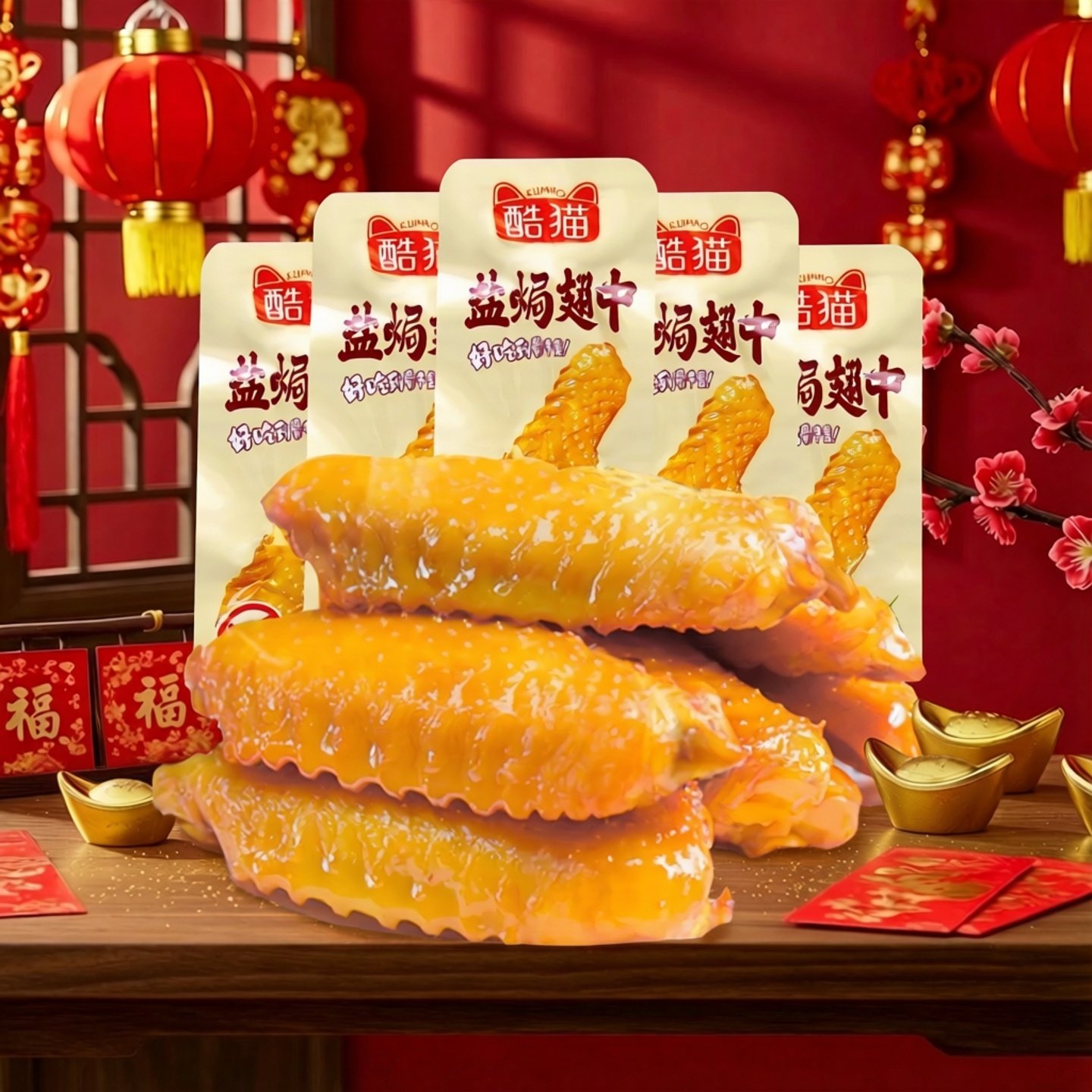 盐焗翅中鸭翅好吃的网红解馋小零食肉类零食过年年货休闲小吃食品,零食/坚果/特产,鸡肉零食,淘宝优惠券,粉丝福利购,淘宝优惠卷