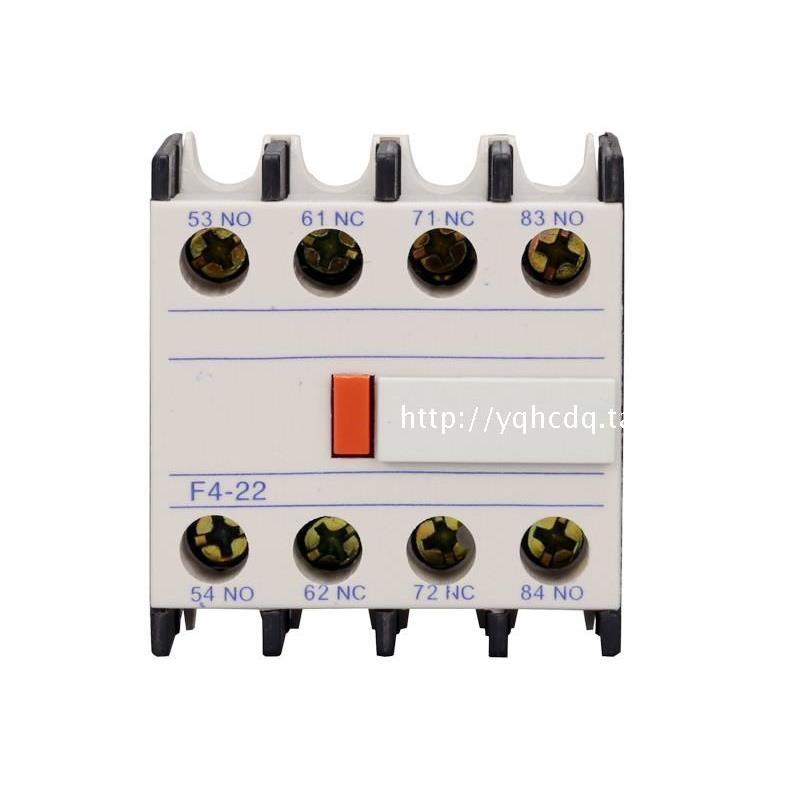 交流接触器 辅助触头  F4-D22 02.2开2闭 CJX2接触器辅助触头