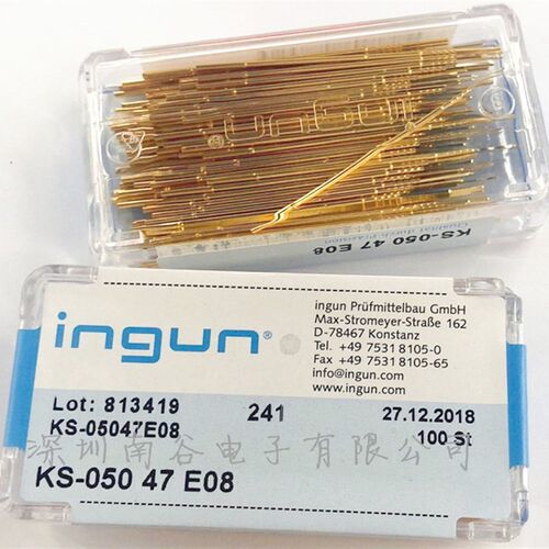 ingun英钢测试带线针套 50mil KS 050 47 E08 /30E08 0.95/49.2MM