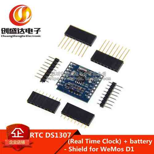 RTC DS1307 (Real Time Clock) + battery - Shield for   D1