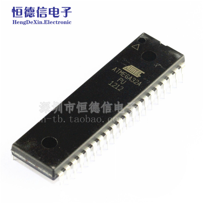 直插 ATMEGA32 ATMEGA32A-PU DIP-40 微控制器 8位 AVR 32K闪存
