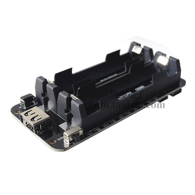 两路18650锂电池扩展板V8移动电源扩展板 5V3V ESP32 ESP8266