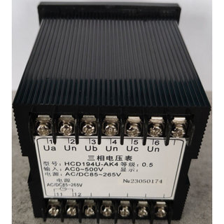 。三相电压智能表HCD194U-AK4 工作电源AC220V AC/DC 72X72