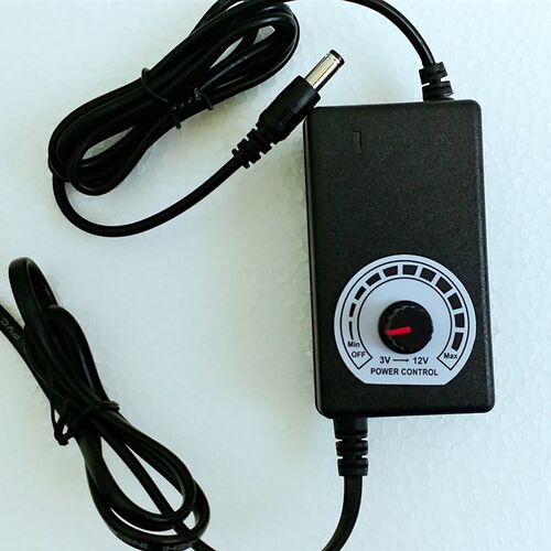 OCA除胶神器调速开关鼓风机调速器3V-12V/2A可调式开关电源适配器