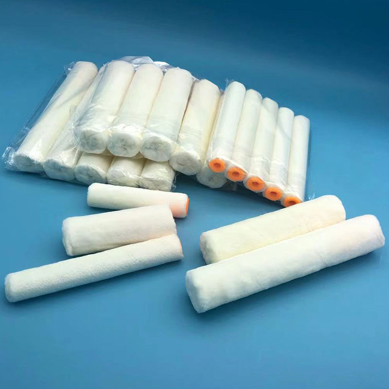 羊毛滚筒刷2寸4寸6寸8寸短羊毛大拇指刷油漆乳胶漆涂料小拇指滚筒