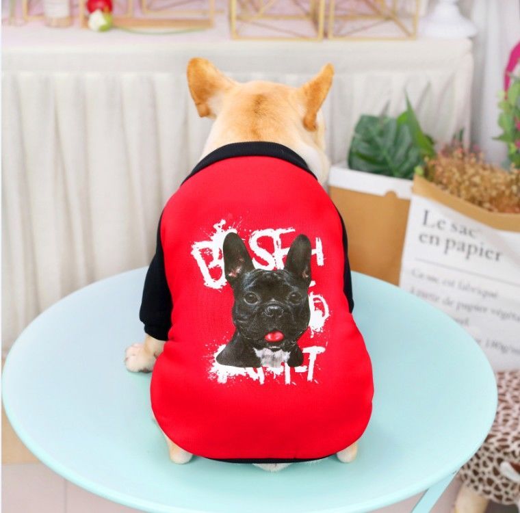 胖狗衣服冬季加厚保暖棉衣巴哥法斗斗牛犬秋季加绒卫衣短体服秋冬