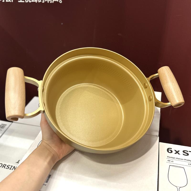 麦用202家2雷格朗新款汤锅蒸锅一体带蒸笼迷你饭石汤锅小双耳电磁