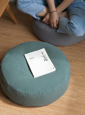 坐麻蒲团懒全人坐垫榻榻棉米加厚地上墩棉飘窗垫子家YM210428用圆