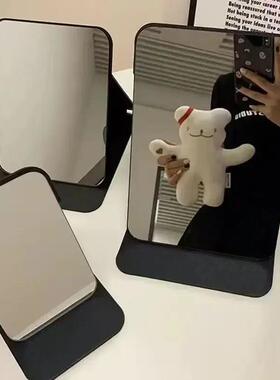 ins生宿舍镜学子化妆镜便携随身台式可折面叠高清小号桌585548梳