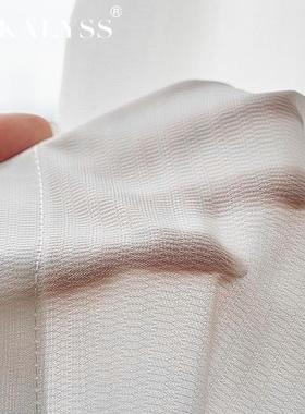 日式纱帘白纱纱销窗帘人字纹幻影热加厚轻白色奢日系和风窗LGW纱