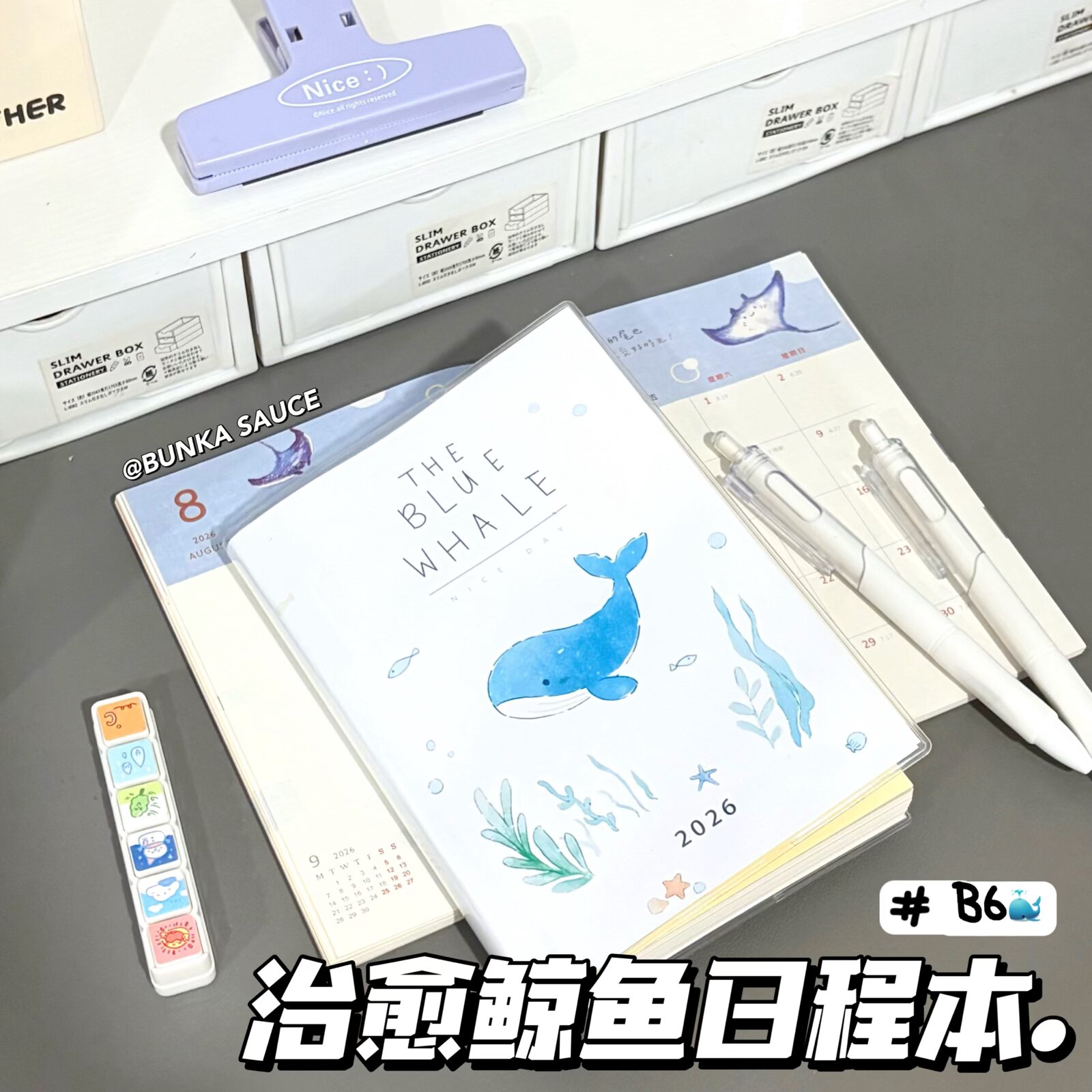 2026笔记本日程简约计划insB6手绘开学账本日记本学生插画日程本