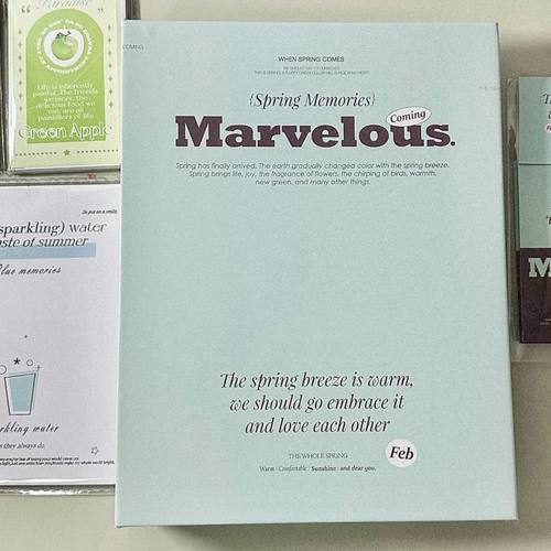 薄荷生巧四宫格卡册A5ins风简约高级爱豆自傲卡收纳册拍立得相册