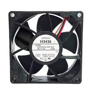 24V NMB日本 24P 0.35A机器人变频器四线散热风扇8025 08025DA