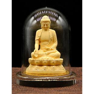 绒沙金车载佛像汽车中控台阿弥陀佛守护神摆件观音菩萨车饰品摆件