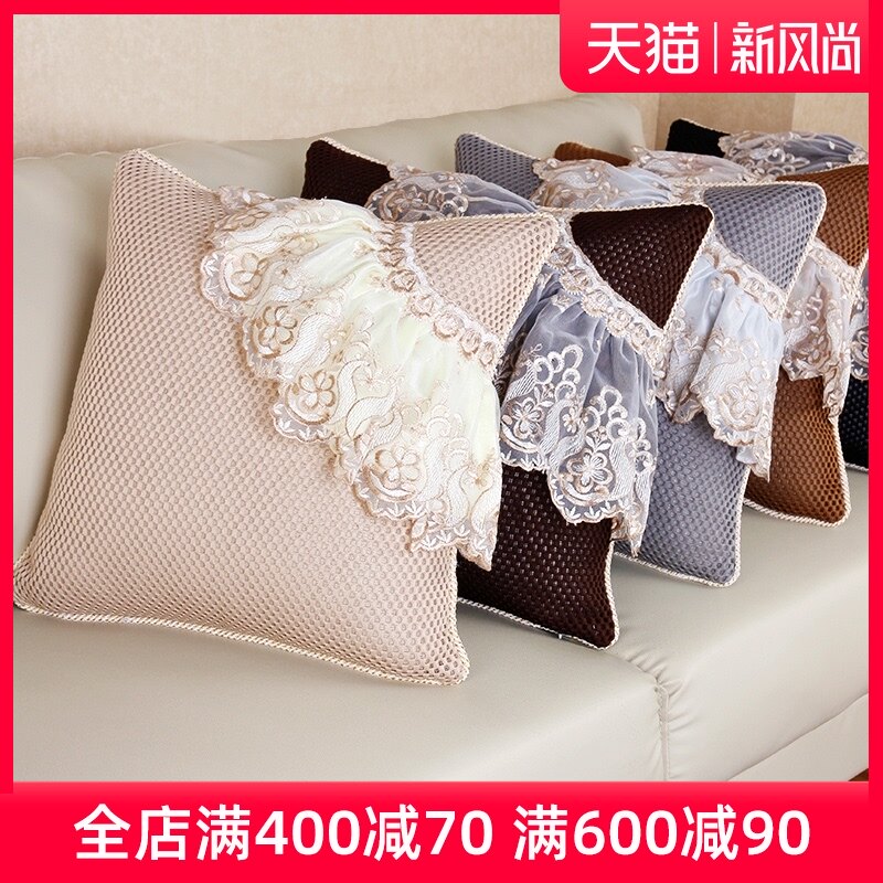 精选皮沙发抱枕办公室靠枕汽车头枕腰枕腰靠床头大抱枕含芯抱枕套