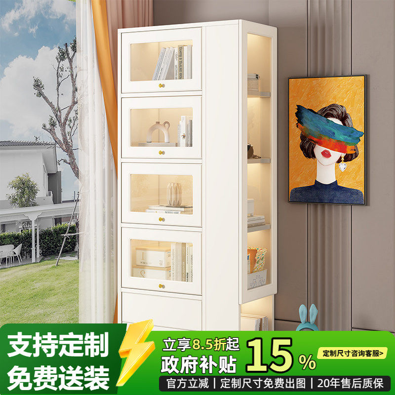 实木飘窗书柜拐角置物柜书架窗台转角柜子杂物柜阳台收纳柜收纳柜