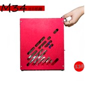 速迫M34迷你机箱全铝侧透A4ITX机箱1U电源独显HTPC台式 机K39 M24